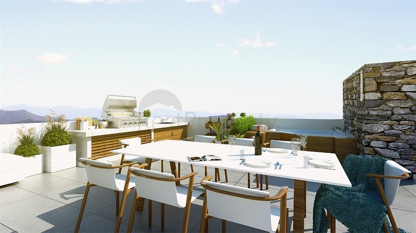 شقة بنتهاوس بإطلالات خلابة في منطقة إيسين تبه – قبرص التركية