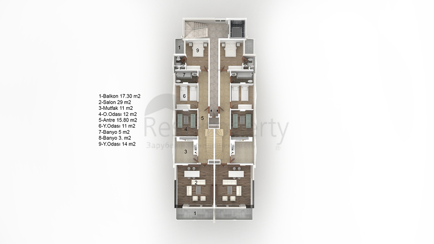 شقق متنوعة باطلالة بحرية ساحرة ضمن مجمع حديث في كاستل / الانيا 