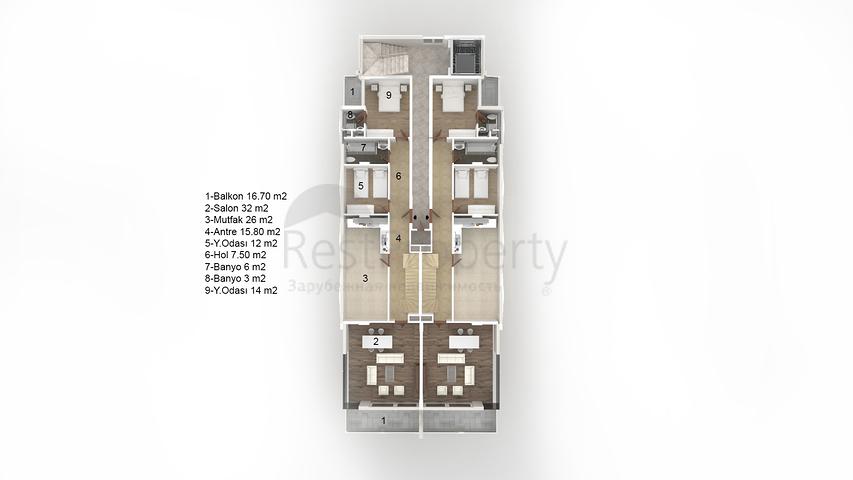 شقق متنوعة باطلالة بحرية ساحرة ضمن مجمع حديث في كاستل / الانيا 