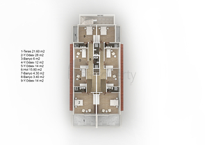 شقق متنوعة باطلالة بحرية ساحرة ضمن مجمع حديث في كاستل / الانيا 