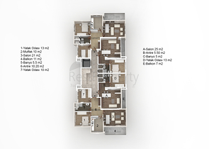 شقق متنوعة باطلالة بحرية ساحرة ضمن مجمع حديث في كاستل / الانيا 