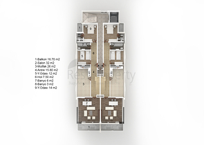 شقق متنوعة باطلالة بحرية ساحرة ضمن مجمع حديث في كاستل / الانيا 