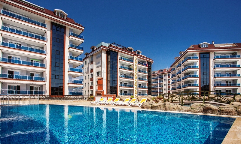 شقة غرفتين وصالة ضمن مجمع خمس نجوم في جيكجلي / الانيا 