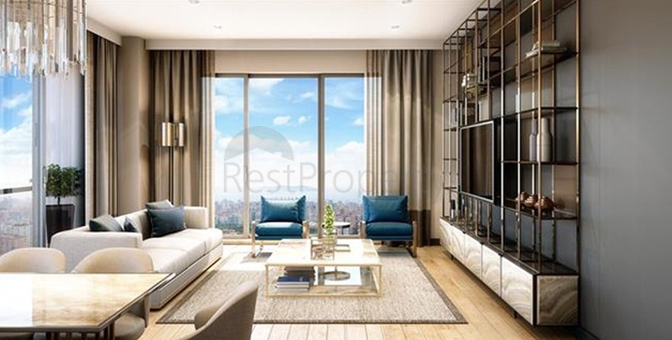 شقق عائلية ضمن مجمع سكني حديث في منطقة بيلك دوزو في اسطنبول 