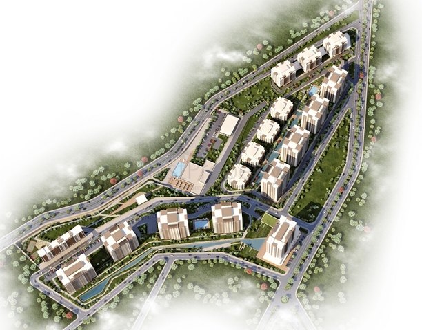 شقق عائلية ضمن مجمع سكني حديث في منطقة بيلك دوزو في اسطنبول 