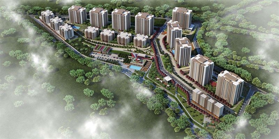 شقق عائلية ضمن مجمع سكني حديث في منطقة بيلك دوزو في اسطنبول 