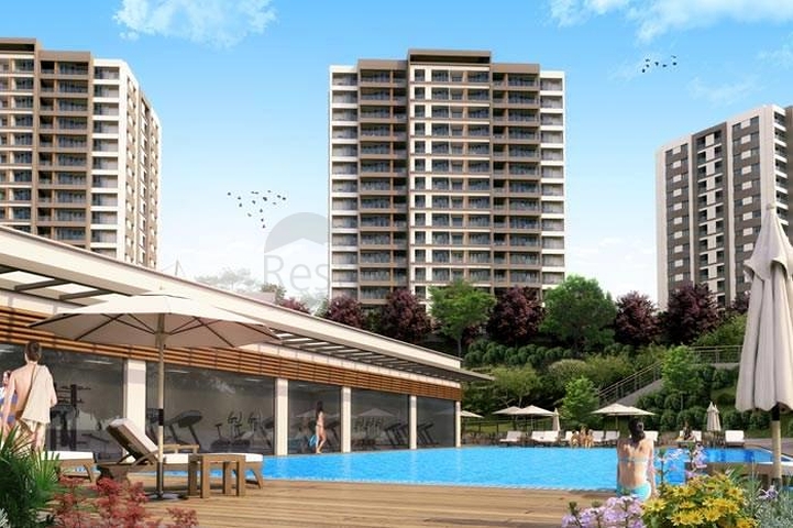 شقق عائلية ضمن مجمع سكني حديث في منطقة بيلك دوزو في اسطنبول 