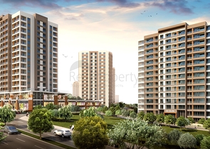 شقق عائلية ضمن مجمع سكني حديث في منطقة بيلك دوزو في اسطنبول 