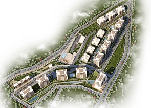 شقق عائلية ضمن مجمع سكني حديث في منطقة بيلك دوزو في اسطنبول 