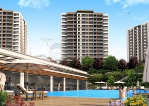 شقق عائلية ضمن مجمع سكني حديث في منطقة بيلك دوزو في اسطنبول 