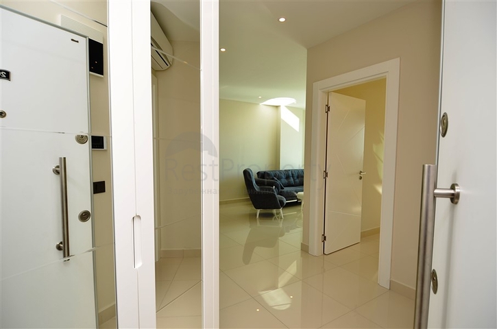 اطلالة مباشرة على البحر - شقة غرفة وصالة - مجمع فاخر - مهموتلار / الانيا 