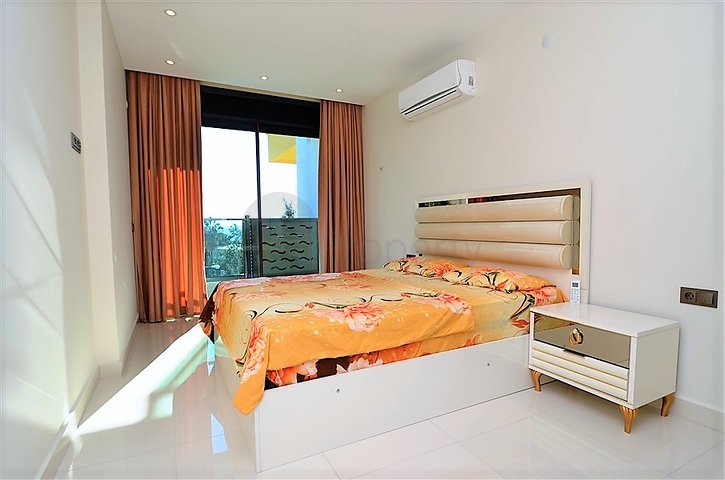 اطلالة مباشرة على البحر - شقة غرفة وصالة - مجمع فاخر - مهموتلار / الانيا 