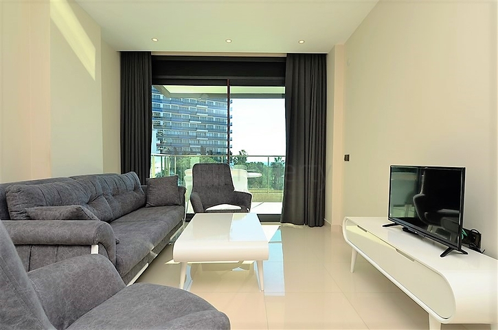 اطلالة مباشرة على البحر - شقة غرفة وصالة - مجمع فاخر - مهموتلار / الانيا 