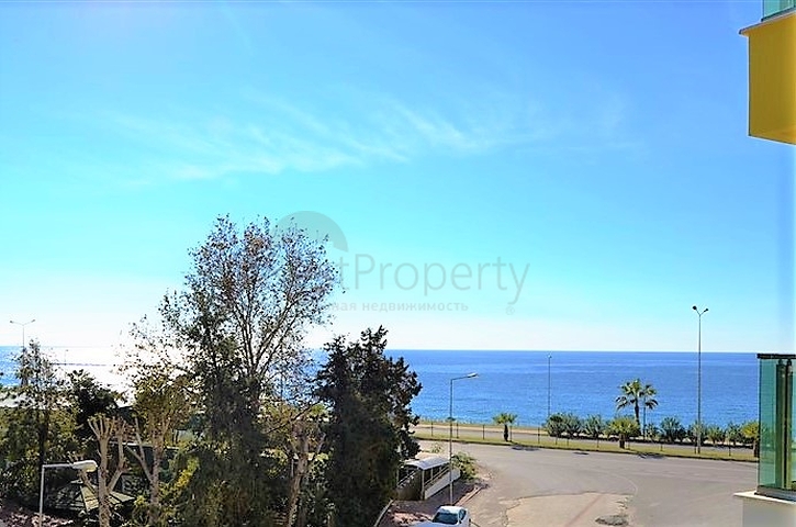 اطلالة مباشرة على البحر - شقة غرفة وصالة - مجمع فاخر - مهموتلار / الانيا 