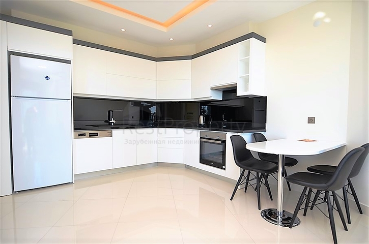 اطلالة مباشرة على البحر - شقة غرفة وصالة - مجمع فاخر - مهموتلار / الانيا 