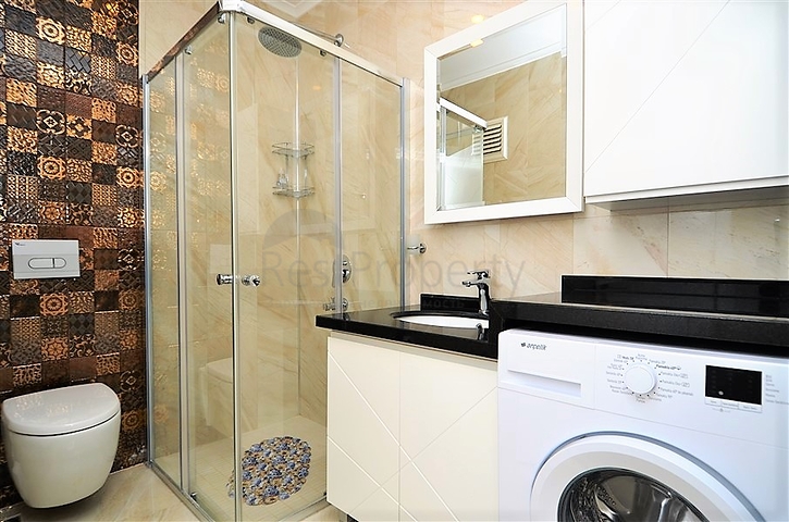 اطلالة مباشرة على البحر - شقة غرفة وصالة - مجمع فاخر - مهموتلار / الانيا 