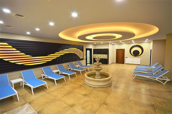 اطلالة مباشرة على البحر - شقة غرفة وصالة - مجمع فاخر - مهموتلار / الانيا 