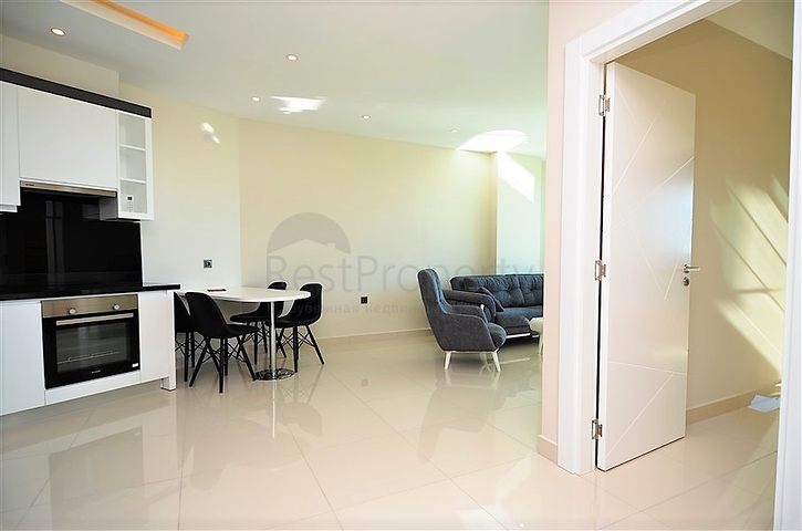 اطلالة مباشرة على البحر - شقة غرفة وصالة - مجمع فاخر - مهموتلار / الانيا 