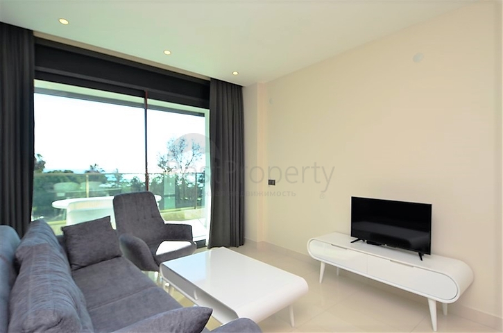 اطلالة مباشرة على البحر - شقة غرفة وصالة - مجمع فاخر - مهموتلار / الانيا 