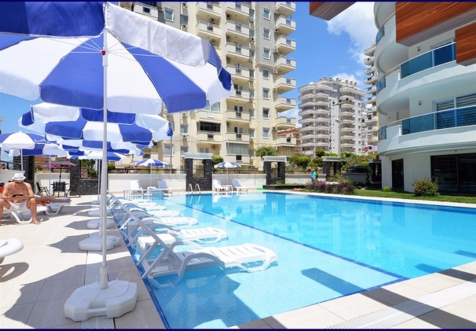 شقة غرفة وصالة - مفروشة - قريبة من البحر -مهموتلار / الانيا 