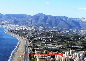 شقة غرفة وصالة - مفروشة - قريبة من البحر -مهموتلار / الانيا 