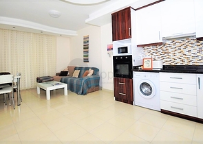 شقة غرفة وصالة - مفروشة - قريبة من البحر -مهموتلار / الانيا 