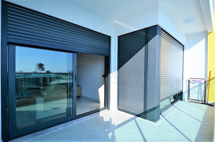 اطلالة بحر مباشرة - مجمع فاخر - شقة مفروشة من تصميم غرفة وصالة - مهموتلار / الانيا 