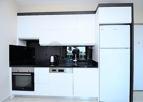 اطلالة بحر مباشرة - مجمع فاخر - شقة مفروشة من تصميم غرفة وصالة - مهموتلار / الانيا 