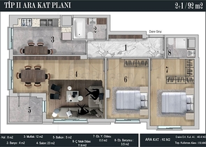 مشروع منتهي في وسط أنطاليا على بعد 150 م من البحر