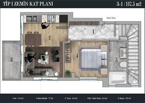 مشروع منتهي في وسط أنطاليا على بعد 150 م من البحر