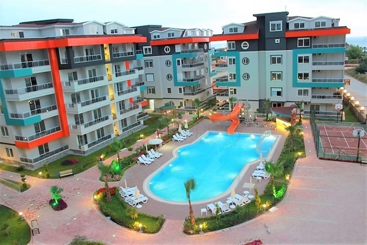 دوبلكس غرفتين وصالة - باطلالة بحرية في كاستل / الانيا 