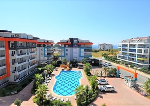 دوبلكس غرفتين وصالة - باطلالة بحرية في كاستل / الانيا 