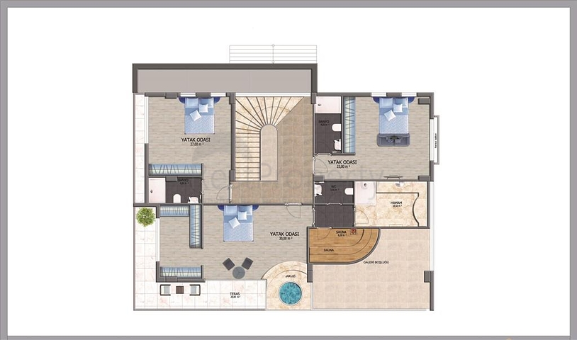 فلل حديثة في الانيا منطقة كارجي جاك / اطلالة بحر ساحرة 