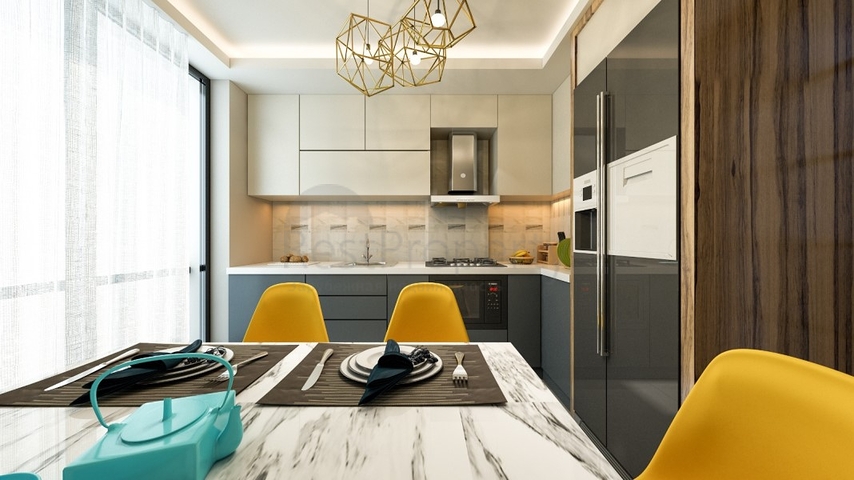 شقق 2 + 1 و 4 + 1 على مسافة قريبة من البحر في وسط المدينة