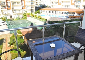 شقة غرفتين وصالة مفروشة ضمن مجمع عائلي في الانيا - افسلار 