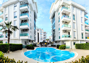 شقة 1 + 1 مع أثاث في مجمع في ليمان على بعد 400 م من البحر