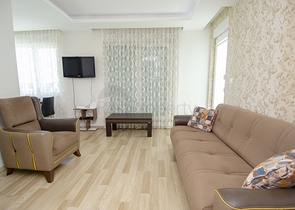 شقة 1 + 1 مع أثاث في مجمع في ليمان على بعد 400 م من البحر