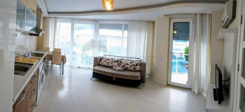 شقة 1 + 1 مفروشة في ليمان كونيالتي على بعد 800 م من البحر