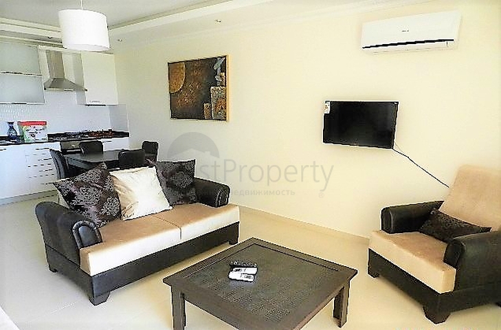 شقة غرفة وصالة مفروشة ضمن مجمع خمس نجوم في افسلار/ الانيا 