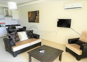 شقة غرفة وصالة مفروشة ضمن مجمع خمس نجوم في افسلار/ الانيا 