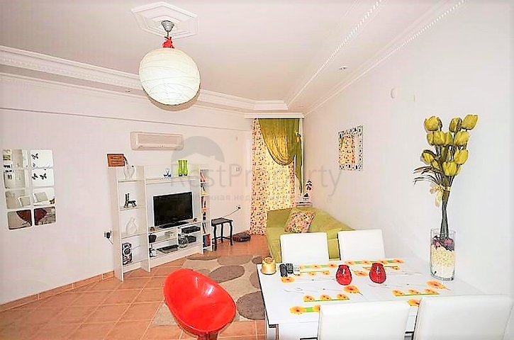 سعر اقتصادي - شقة غرفة وصالة - مفروشة - قريبة من البحر والخدمات - في منطقة مهموتلار / الانيا 