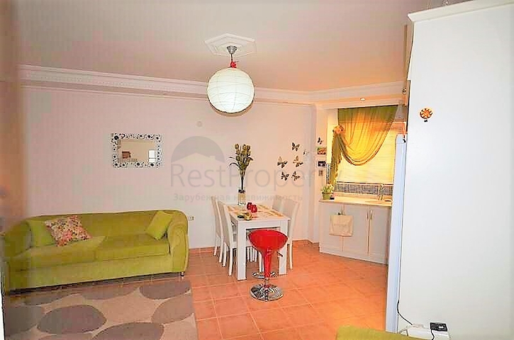 سعر اقتصادي - شقة غرفة وصالة - مفروشة - قريبة من البحر والخدمات - في منطقة مهموتلار / الانيا 