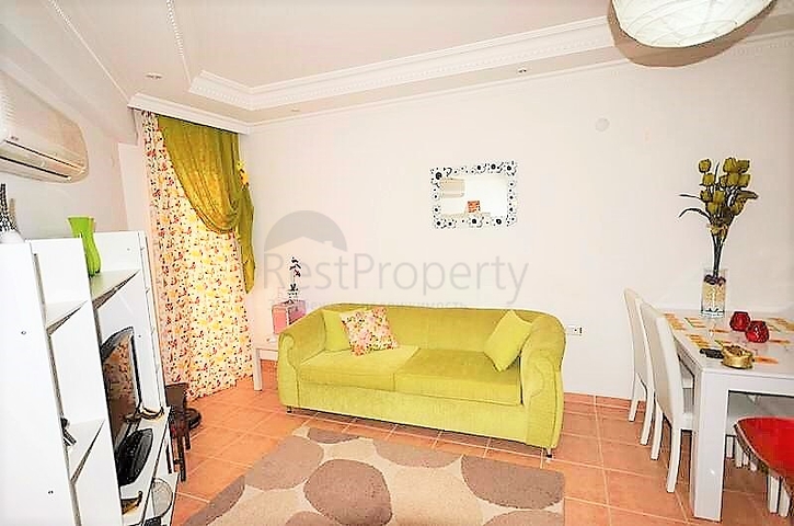 سعر اقتصادي - شقة غرفة وصالة - مفروشة - قريبة من البحر والخدمات - في منطقة مهموتلار / الانيا 