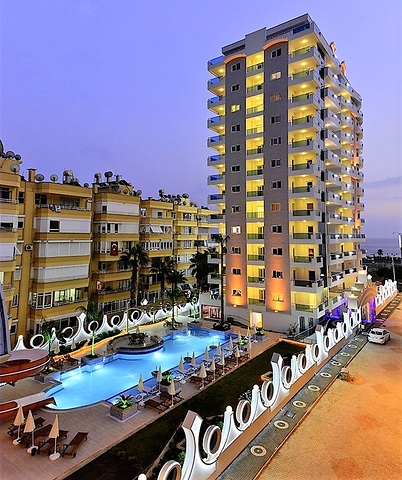 شقة غرفتين وصالة في مجمع فاخر ب مهموتلار / الانيا .