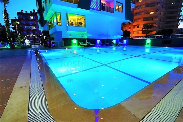 شقة غرفتين وصالة مفروشة ضمن مجمع خمس نجوم في مهموتلار / الانيا 