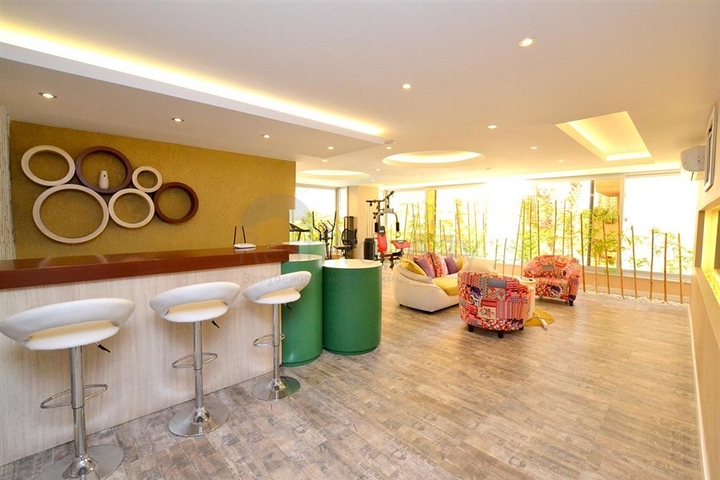 شقة غرفتين وصالة مفروشة ضمن مجمع خمس نجوم في مهموتلار / الانيا 