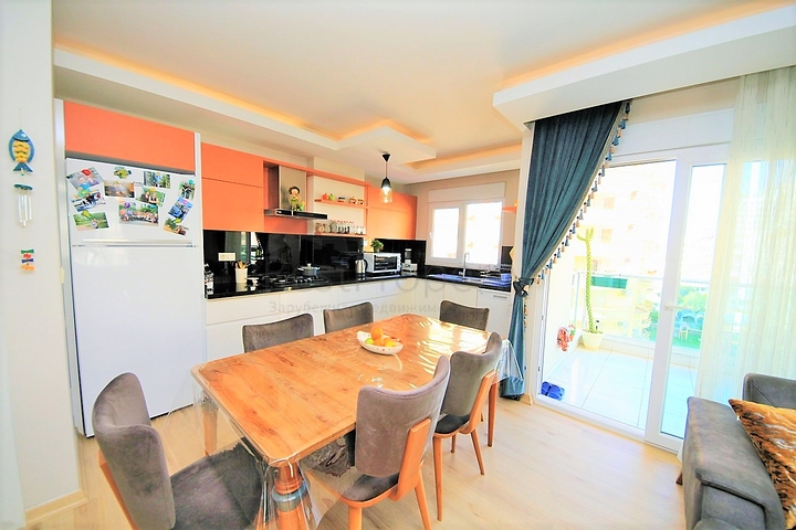 شقة غرفتين وصالة مفروشة ضمن مجمع خمس نجوم في مهموتلار / الانيا 