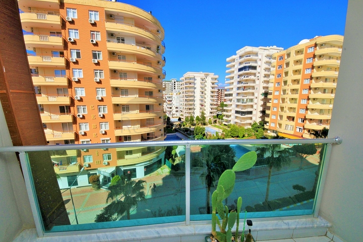 شقة غرفتين وصالة مفروشة ضمن مجمع خمس نجوم في مهموتلار / الانيا 