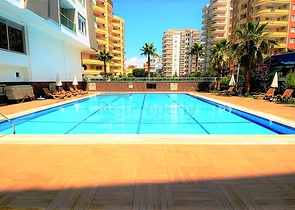 شقة غرفتين وصالة مفروشة ضمن مجمع خمس نجوم في مهموتلار / الانيا 