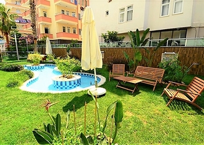 شقة غرفتين وصالة مفروشة ضمن مجمع خمس نجوم في مهموتلار / الانيا 